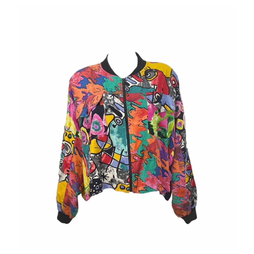 Vintage Multi Design Abstract Jacket SZ M / L / XL